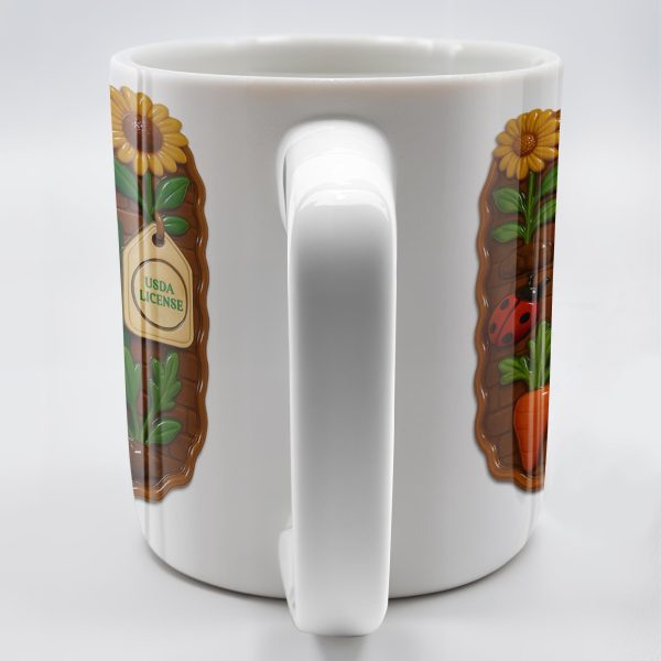 Organic Farming, Sunflower And Ladybug Design - Personalized Custom Coffee Mug - FAM383_MG Organic Farming, Sunflower And Ladybug Design - Personalized Custom Coffee Mug - FAM383_MG