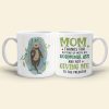 Otter Mother's Love Grows By Giving, Personalized Mom White Mug, Accent, Wine Tumbler Gift For Mom