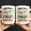 Our First Father's Day Together, Beer Mug and Baby Bottle - Personalized Custom Coffee Mug - DAD126_MG Our First Father's Day Together, Beer Mug and Baby Bottle - Personalized Custom Coffee Mug - DAD126_MG