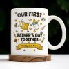 Our First Father's Day Together, Beer Mug and Baby Bottle - Personalized Custom Coffee Mug - DAD126_MG Our First Father's Day Together, Beer Mug and Baby Bottle - Personalized Custom Coffee Mug - DAD126_MG