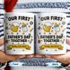 Our First Father's Day Together, Beer Mug and Baby Bottle - Personalized Custom Coffee Mug - DAD126_MG Our First Father's Day Together, Beer Mug and Baby Bottle - Personalized Custom Coffee Mug - DAD126_MG