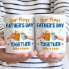 Our First Father's Day Together Cheers - Personalized Mug