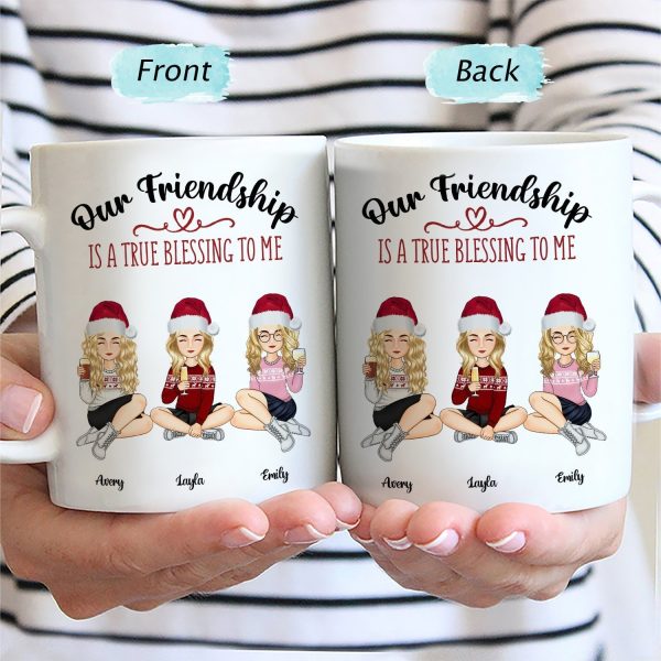 Our Friendship Is A True Blessing To Me - Christmas, Gifts For Colleagues, Coworker, Bestie - Personalized Mug Our Friendship Is A True Blessing To Me - Christmas, Gifts For Colleagues, Coworker, Bestie - Personalized Mug