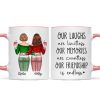 Our Friendship Is Endless Besties Back View Christmas Personalized Mug Our Friendship Is Endless Besties Back View Christmas Personalized Mug