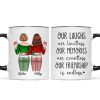 Our Friendship Is Endless Besties Back View Christmas Personalized Mug Our Friendship Is Endless Besties Back View Christmas Personalized Mug