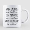 Our Friendship Is Endless Besties Back View Christmas Personalized Mug Our Friendship Is Endless Besties Back View Christmas Personalized Mug