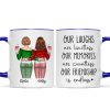 Our Friendship Is Endless Besties Back View Christmas Personalized Mug Our Friendship Is Endless Besties Back View Christmas Personalized Mug