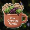 Our Growing Family Succulent Coffee Mug - Personalized Custom Acrylic Ornament, Christmas Gift - GARD024_ACO Our Growing Family Succulent Coffee Mug - Personalized Custom Acrylic Ornament, Christmas Gift - GARD024_ACO