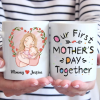 Our Journey Begins With Love - Family Personalized Custom Mug - Mother's Day, Baby Shower Gift, Gift For First Mom Our Journey Begins With Love - Family Personalized Custom Mug - Mother's Day, Baby Shower Gift, Gift For First Mom