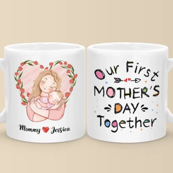Our Journey Begins With Love - Family Personalized Custom Mug - Mother's Day, Baby Shower Gift, Gift For First Mom Our Journey Begins With Love - Family Personalized Custom Mug - Mother's Day, Baby Shower Gift, Gift For First Mom