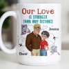 Our Love Is Stronger Than Any Distance Cartoon Couple Mug - Personalized Custom Coffee Mug - CPL1341_MG Our Love Is Stronger Than Any Distance Cartoon Couple Mug - Personalized Custom Coffee Mug - CPL1341_MG