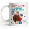 Our Love Is Stronger Than Any Distance Cartoon Couple Mug - Personalized Custom Coffee Mug - CPL1341_MG Our Love Is Stronger Than Any Distance Cartoon Couple Mug - Personalized Custom Coffee Mug - CPL1341_MG