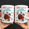 Our Love Is Stronger Than Any Distance Cartoon Couple Mug - Personalized Custom Coffee Mug - CPL1341_MG Our Love Is Stronger Than Any Distance Cartoon Couple Mug - Personalized Custom Coffee Mug - CPL1341_MG