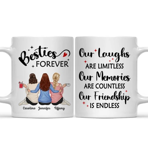 Our Memories Are Countless Our Friendship Is Endless - Personalized Mug Our Memories Are Countless Our Friendship Is Endless - Personalized Mug