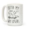 Outta My Way Losers Coffee Mug Outta My Way Losers Coffee Mug