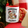 Overbaked & Over It Gingerbread Personalized Mug, Tired Christmas Funny Holiday Gift with Custom Name Overbaked & Over It Gingerbread Personalized Mug, Tired Christmas Funny Holiday Gift with Custom Name