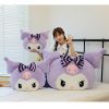 Oversized Kuromi & Melody Plush Pillow - Cute Cartoon Cushion Gift