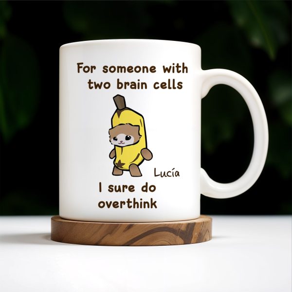 Overthinking Sloth Banana Humor Mug - Personalized Custom Coffee Mug - BST131_MG Overthinking Sloth Banana Humor Mug - Personalized Custom Coffee Mug - BST131_MG
