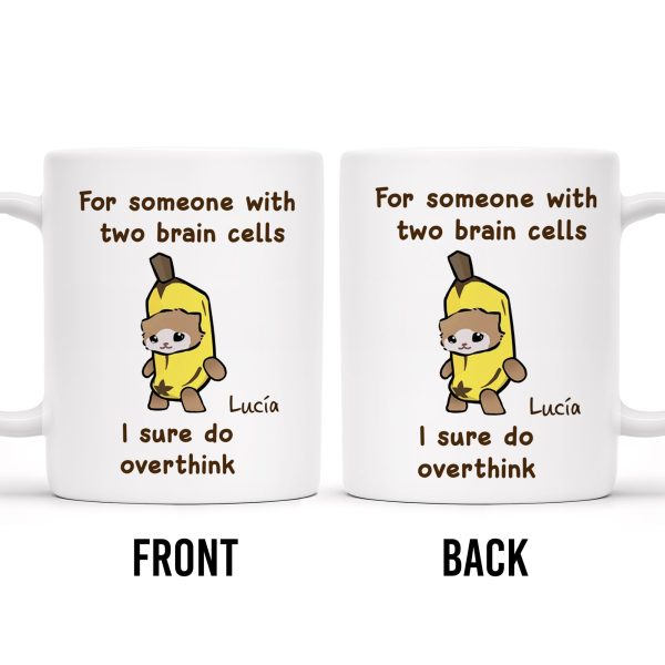 Overthinking Sloth Banana Humor Mug - Personalized Custom Coffee Mug - BST131_MG Overthinking Sloth Banana Humor Mug - Personalized Custom Coffee Mug - BST131_MG