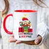 Overworked & Underpaid Elf Christmas - Accent Ceramic Mug Overworked & Underpaid Elf Christmas - Accent Ceramic Mug