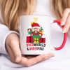 Overworked & Underpaid Elf Christmas - Accent Ceramic Mug Overworked & Underpaid Elf Christmas - Accent Ceramic Mug