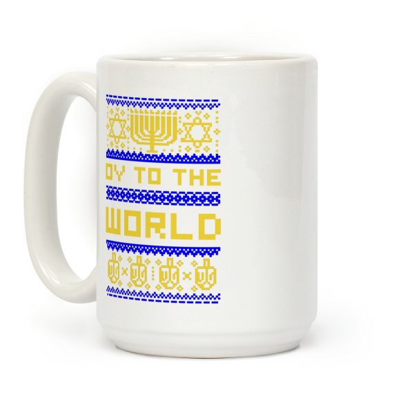 Oy To The World Ugly Sweater Coffee Mug Oy To The World Ugly Sweater Coffee Mug