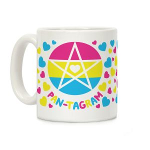 Pan-tagram (Pansexual Pentagram) Coffee Mug