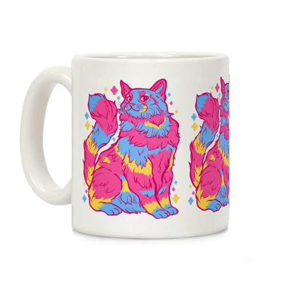 Pansexual Pride Cat Coffee Mug Pansexual Pride Cat Coffee Mug