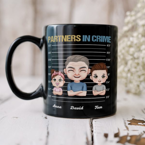Papa The Bad Influence Personalized Coffee Mug, Gift For Grandpa, Father's Day Gift Papa The Bad Influence Personalized Coffee Mug, Gift For Grandpa, Father's Day Gift