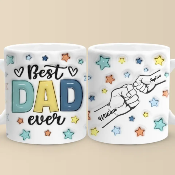 Papa, You Are My Anchor In A Stormy Sea - Family Personalized Custom 3D Inflated Effect Printed Mug - Father's Day, Gift For Dad Papa, You Are My Anchor In A Stormy Sea - Family Personalized Custom 3D Inflated Effect Printed Mug - Father's Day, Gift For Dad