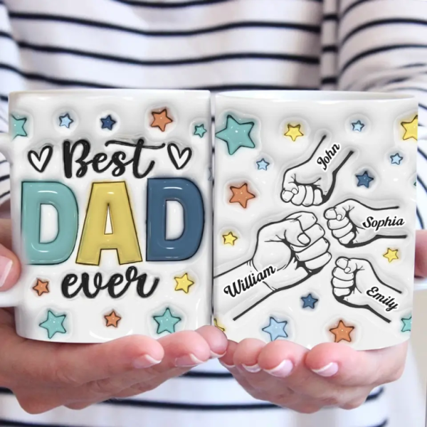 Papa, You Are My Anchor In A Stormy Sea - Family Personalized Custom 3D Inflated Effect Printed Mug - Father's Day, Gift For Dad Papa, You Are My Anchor In A Stormy Sea - Family Personalized Custom 3D Inflated Effect Printed Mug - Father's Day, Gift For Dad