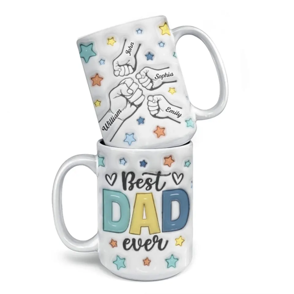 Papa, You Are My Anchor In A Stormy Sea - Family Personalized Custom 3D Inflated Effect Printed Mug - Father's Day, Gift For Dad Papa, You Are My Anchor In A Stormy Sea - Family Personalized Custom 3D Inflated Effect Printed Mug - Father's Day, Gift For Dad