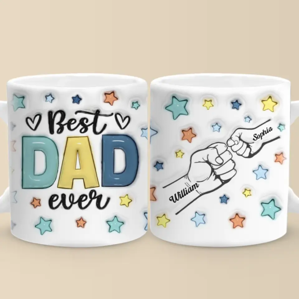 Papa, You Are My Anchor In A Stormy Sea - Family Personalized Custom 3D Inflated Effect Printed Mug - Father's Day, Gift For Dad Papa, You Are My Anchor In A Stormy Sea - Family Personalized Custom 3D Inflated Effect Printed Mug - Father's Day, Gift For Dad