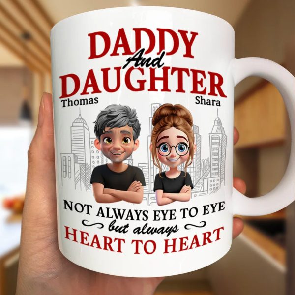 Parents And Children Always Heart To Heart - Personalized Mug Parents And Children Always Heart To Heart - Personalized Mug
