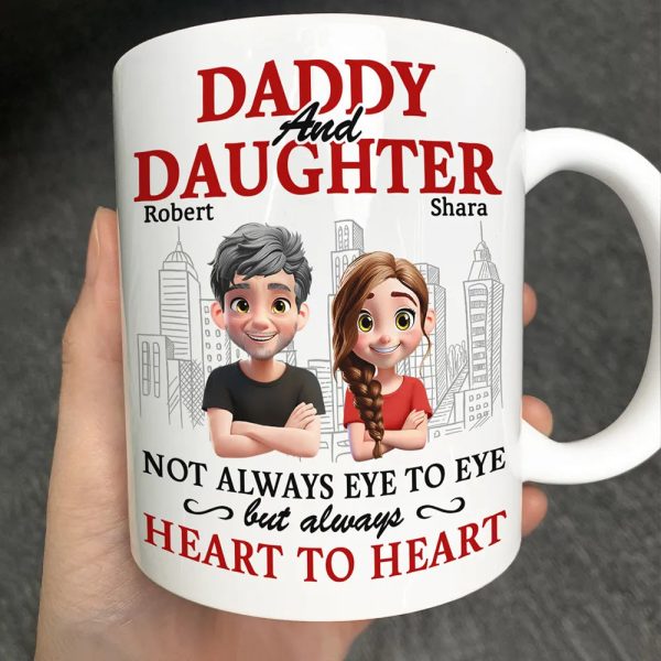 Parents And Children Always Heart To Heart - Personalized Mug Parents And Children Always Heart To Heart - Personalized Mug