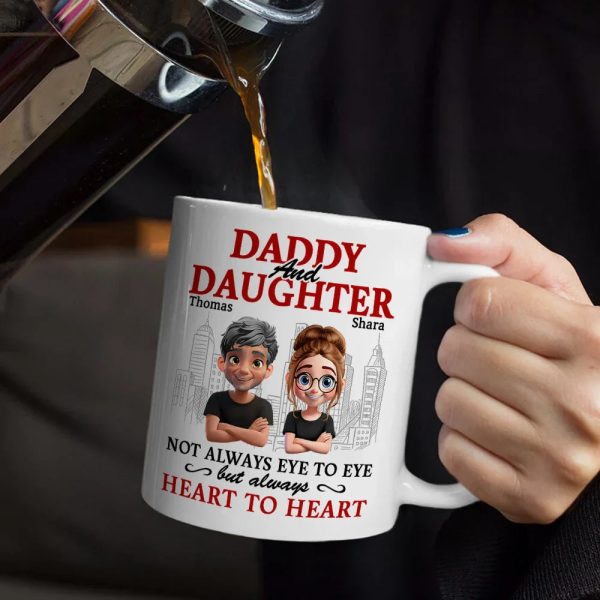 Parents And Children Always Heart To Heart - Personalized Mug Parents And Children Always Heart To Heart - Personalized Mug