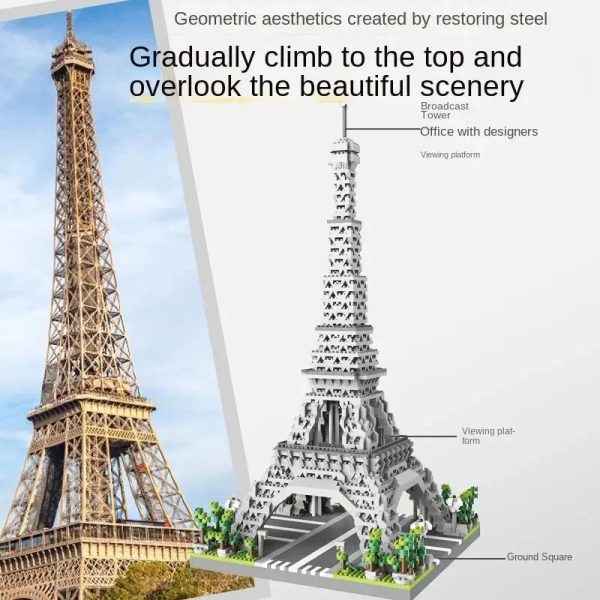 Paris Tower Street View Building Block Paris Tower Street View Building Block