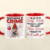 Partners In Crime- Personalized Accent Mug - Couple Gift- Funny Couple Mug