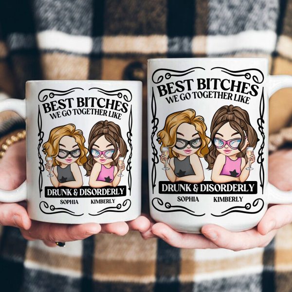 Partners In Crime We Go Together Link Drunk & Disorderly - Personalized Mug Partners In Crime We Go Together Link Drunk & Disorderly - Personalized Mug
