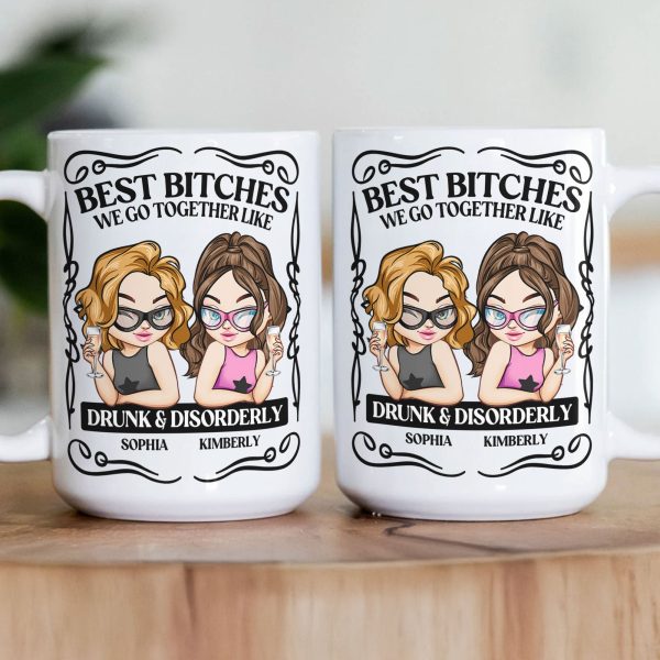 Partners In Crime We Go Together Link Drunk & Disorderly - Personalized Mug Partners In Crime We Go Together Link Drunk & Disorderly - Personalized Mug
