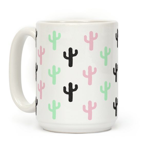 Pastel Cactus Coffee Mug Pastel Cactus Coffee Mug
