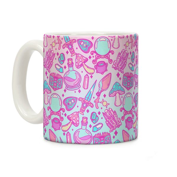 Pastel Goth Witch Pattern Coffee Mug