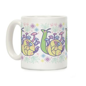 Pastel Mushroom Snail Coffee Mug
