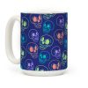 Pastel Skulls Glitch Coffee Mug