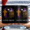 Pastor, Cross, Glasses and Holy Bible - Personalized Custom Coffee Mug - FTH054_MG Pastor, Cross, Glasses and Holy Bible - Personalized Custom Coffee Mug - FTH054_MG