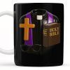 Pastor, Cross, Glasses and Holy Bible - Personalized Custom Coffee Mug - FTH054_MG Pastor, Cross, Glasses and Holy Bible - Personalized Custom Coffee Mug - FTH054_MG