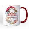 Patchwork Santa Claus Personalized Mug, Retro Christmas Holiday Gift with Custom Name Patchwork Santa Claus Personalized Mug, Retro Christmas Holiday Gift with Custom Name