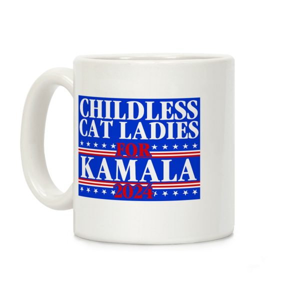 Patriotic Childless Cat Ladies for Kamala Coffee Mug Patriotic Childless Cat Ladies for Kamala Coffee Mug