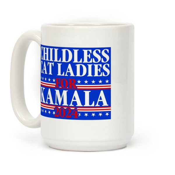 Patriotic Childless Cat Ladies for Kamala Coffee Mug Patriotic Childless Cat Ladies for Kamala Coffee Mug