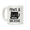 Paws And Breathe Yoga Cat Coffee Mug Paws And Breathe Yoga Cat Coffee Mug